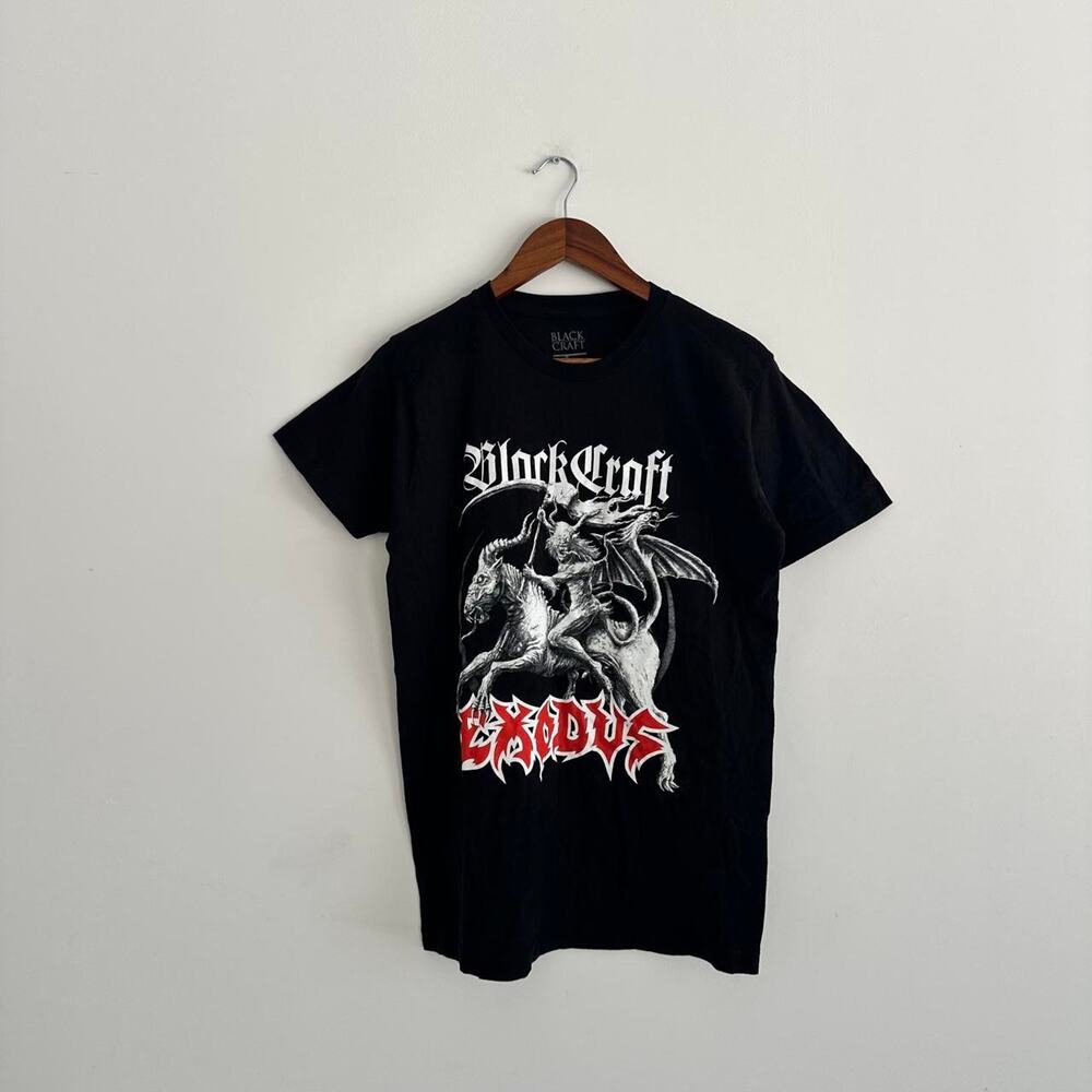 Y2k Black Craft Exodus Gothic Grunge Graphic Tee